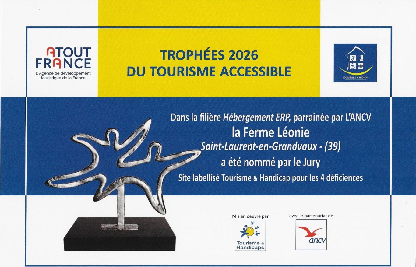 Trophée 2026 Grand hébergement ERP Diplôme Trophées 20226